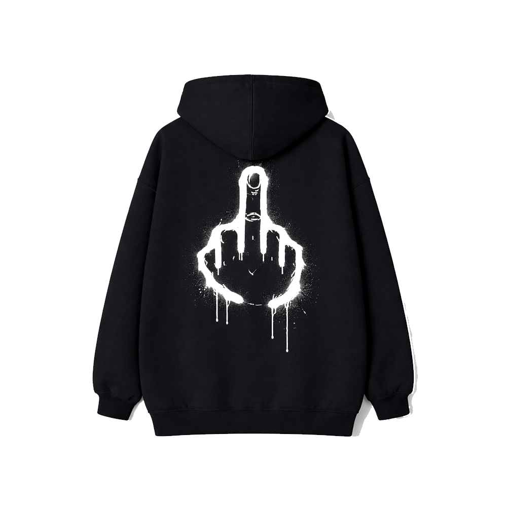 FU Hoodie - Oversized Black